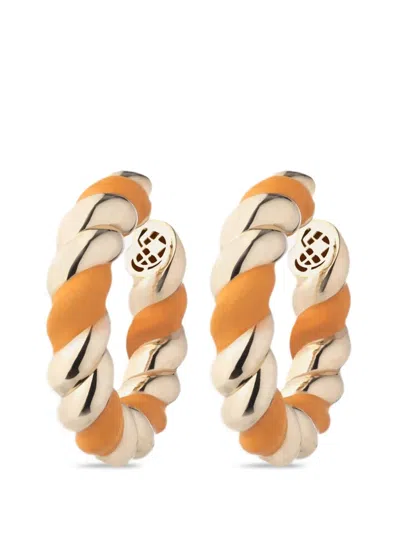 Eddie Borgo Torsade Hoop Earrings In Gold