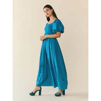 Eddy Aurora Dress In Blue