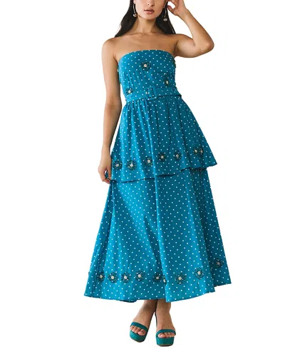 Eddy Daisy Dress In Blue