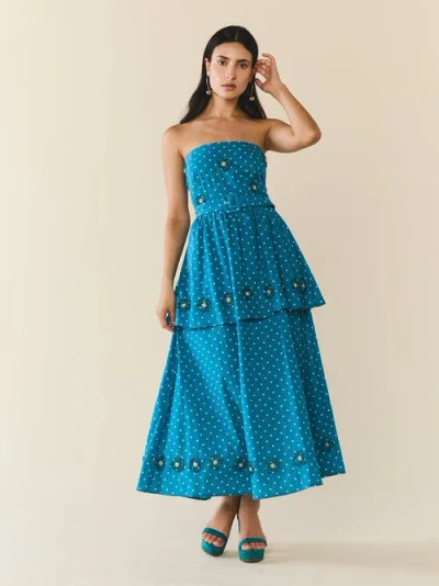 Eddy Daisy Dress In Blue