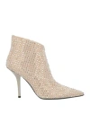 Eddy Daniele Woman Ankle Boots Cream Size 10 Soft Leather In White