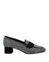 Eddy Daniele Diana Loafers With Swarovsky In Black