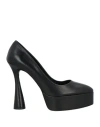 Eddy Daniele Woman Pumps Black Size 10 Leather
