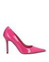 Eddy Daniele Woman Pumps Magenta Size 8 Leather