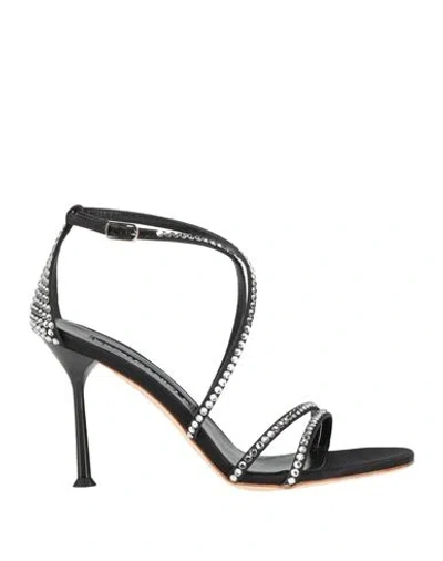 Eddy Daniele Woman Sandals Black Size 11 Textile Fibers