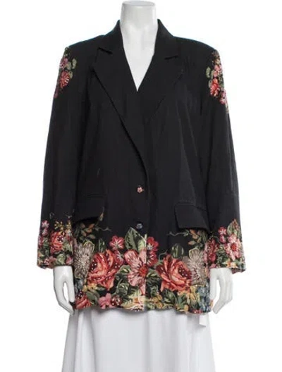 Pre-owned Eddy Floral Print Blazer In Multi