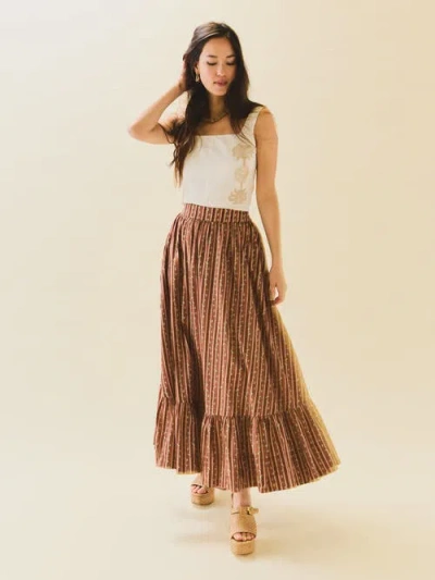 Eddy Joanie Skirt In Brown