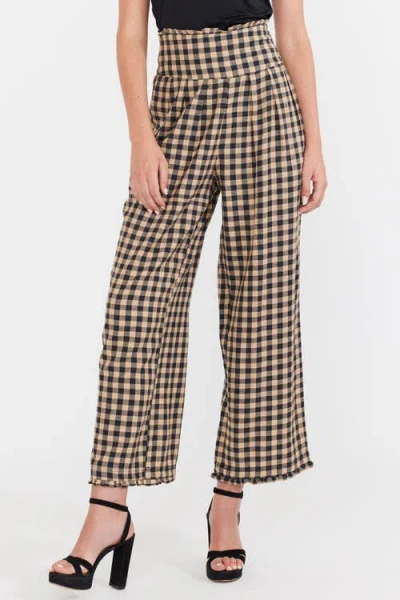 Eddy Kirby Pant In Black Tan Check
