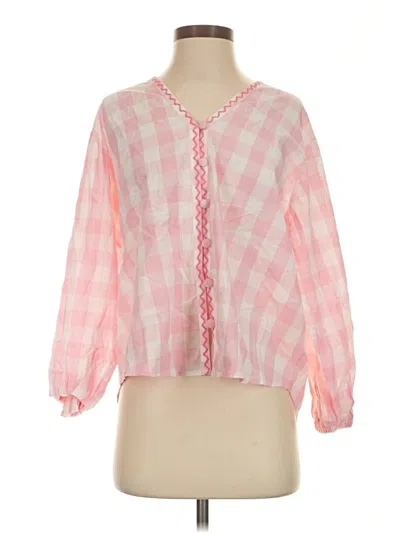 Eddy Long Sleeve Blouse In Pink
