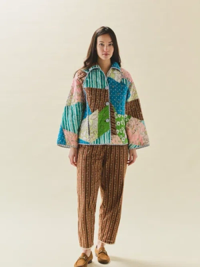 Eddy Quilted Scrap Jacket In Multi