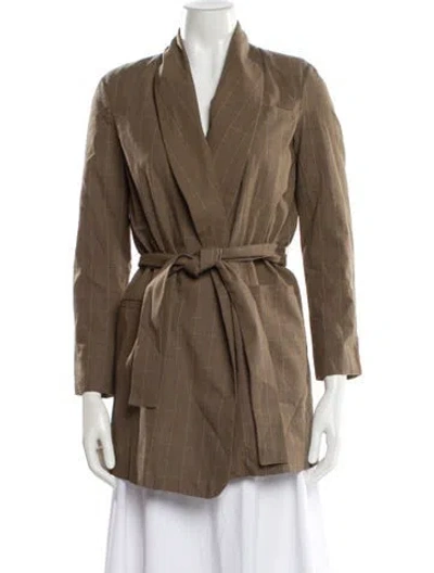 Pre-owned Eddy Trench Coat In Neutral