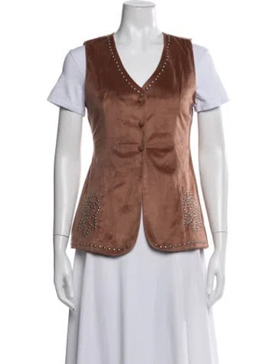Pre-owned Eddy Vest W/ Tags In Brown