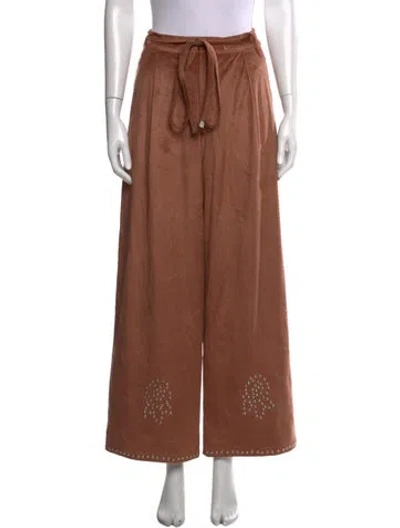 Pre-owned Eddy Wide Leg Pants W/ Tags In Brown