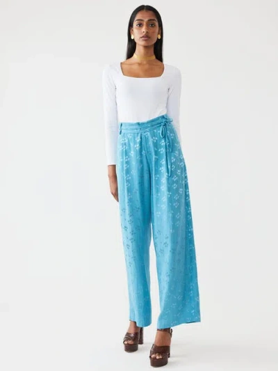 Eddy Willow Pant In Frozen Blue Bouquet