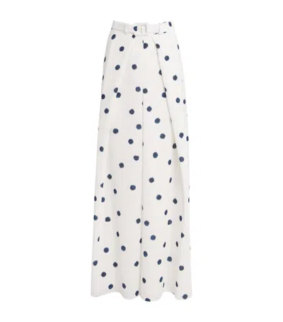 Edeline Lee Belted Juno Trousers In White