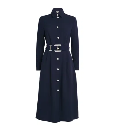 Edeline Lee Echo Midi Dress In Navy