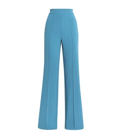 Edeline Lee Flared Averill Trousers In Blue
