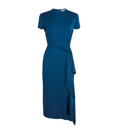 Edeline Lee Irene Midi Dress In Navy