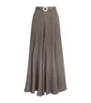 Edeline Lee Jacquard Jete Midi Skirt In Gray
