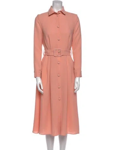 Pre-owned Edeline Lee Midi Length Dress In Pink