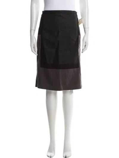 Pre-owned Edeline Lee Midi Length Skirt In Grey