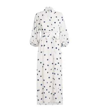 Edeline Lee Polka-dot Wander Midi Dress In White