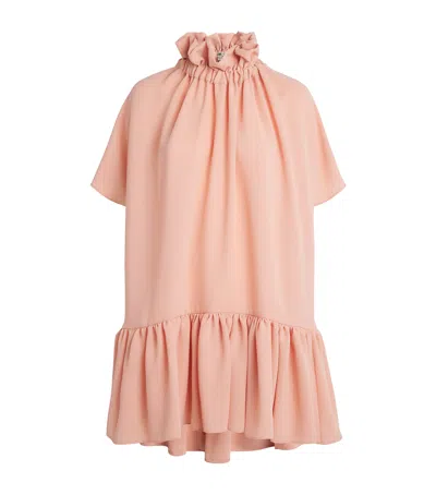 Edeline Lee Ruff Mini Dress In Pink