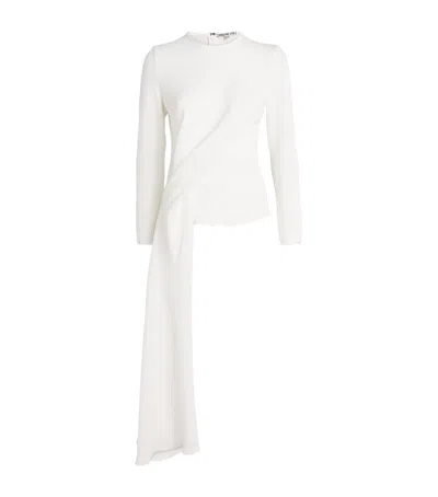 Edeline Lee Textured Draped Fleche Top In White