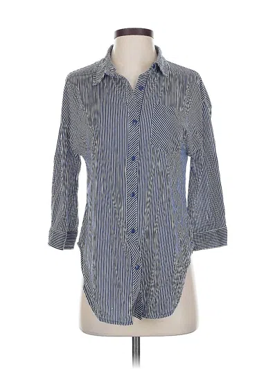 Pre-owned Eden & Olivia 3/4 Sleeve Blouse In Blue
