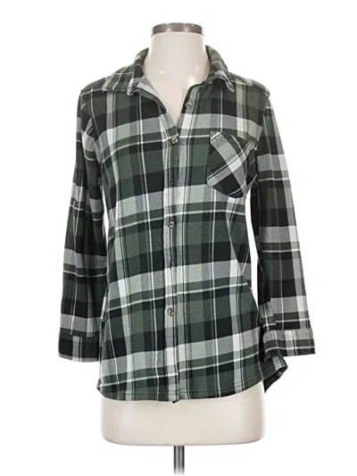 Pre-owned Eden & Olivia 3/4 Sleeve Blouse In Green