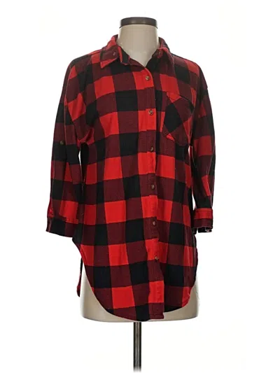 Pre-owned Eden & Olivia 3/4 Sleeve Blouse In Red
