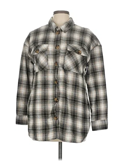 Pre-owned Eden & Olivia Cardigan Sweater In Gray