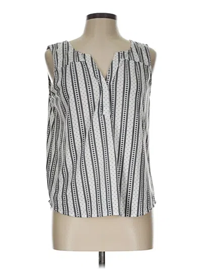 Pre-owned Eden & Olivia Tank Top Ivory Open Neckline Tops In White