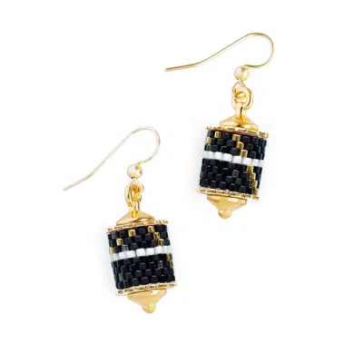 Eden + Elie Women's Black Drop Earrings - Spirit Of Place City Night