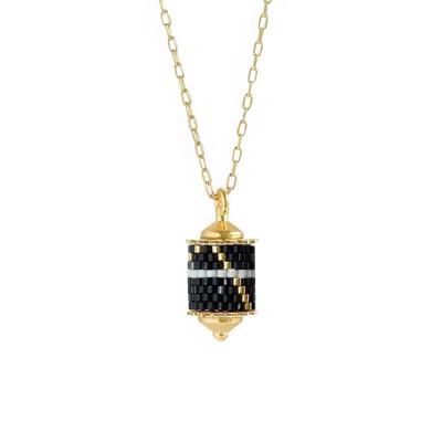 Eden + Elie Women's Black Drop Pendant Necklace - Spirit Of Place City Night