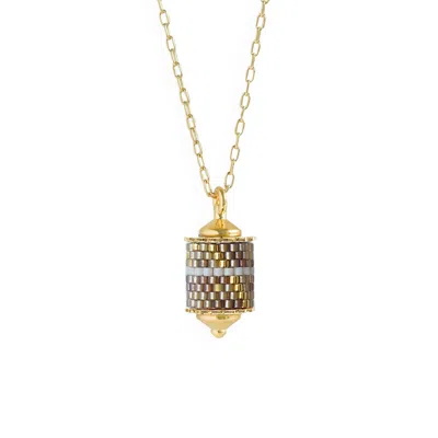 Eden + Elie Women's Brown Drop Pendant Necklace - Spirit Of Place City Glow