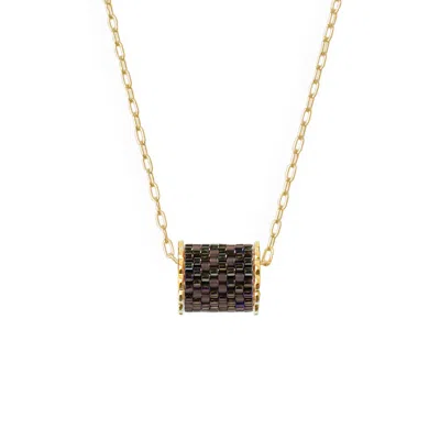 Eden + Elie Women's Brown Everyday Single Bead Necklace - Bark