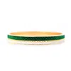 Eden + Elie Women's Green Everyday Gold Narrow Bangle - Emerald In Green