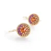 Eden + Elie Women's Orange / Pink Infinity Drop Earrings - Nectar In Multi