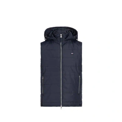 Eden Park Doudoune Sans Manches Matelassée À Capuche In Blue