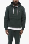 Eden Park Fleeced-cotton Hoodie With Monogram