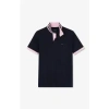 EDEN PARK NAVY AND PINK CONTRAST POLO SHIRT
