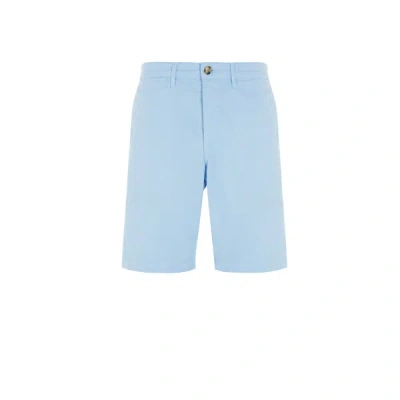 Eden Park Plain Bermuda Shorts In Blue