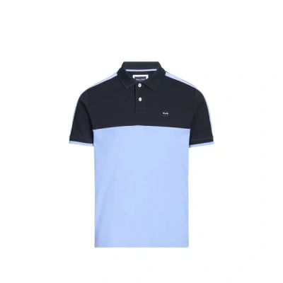 Eden Park Polo Bicolore En Coton In Blue