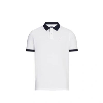 Eden Park Polo Manches Courtes En Coton In White