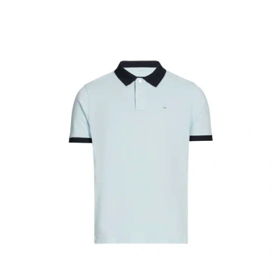 Eden Park Polo Manches Courtes En Coton In Blue
