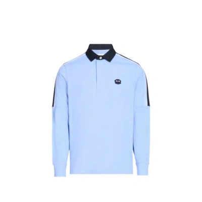 Eden Park Polo Manches Longues In Blue