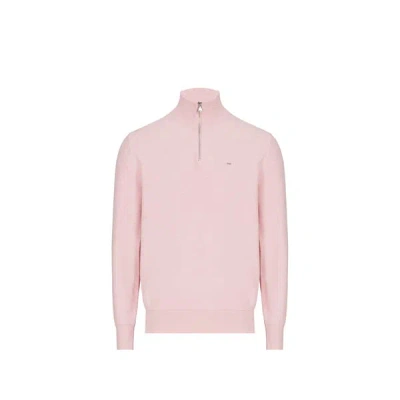 Eden Park Pull En Coton Piqué In Pink