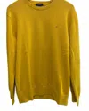 Eden Park Women's Plain Knit Sweater In Mustard In Yellow