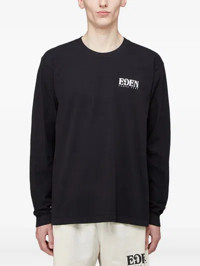 EDEN POWER CORP LOGO-PRINT LONG-SLEEVE T-SHIRT